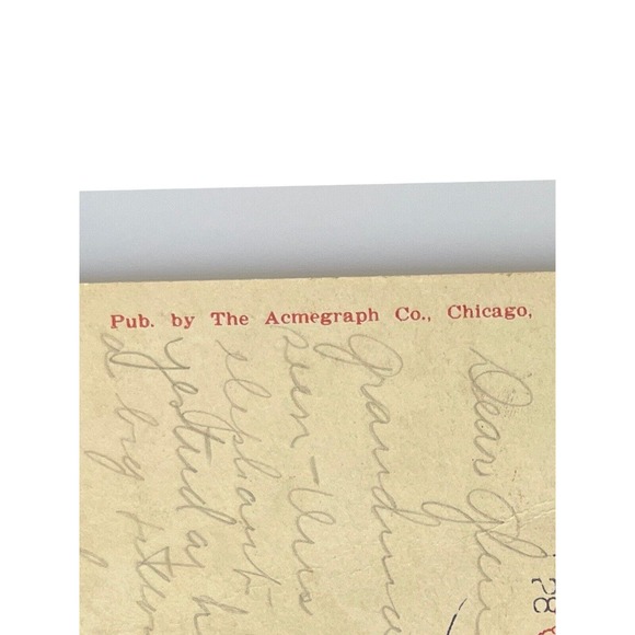 Antique 1912 Ephemera Posted Signed Postcard Best Wishes Elephant Handler Litho - Picture 8 of 8